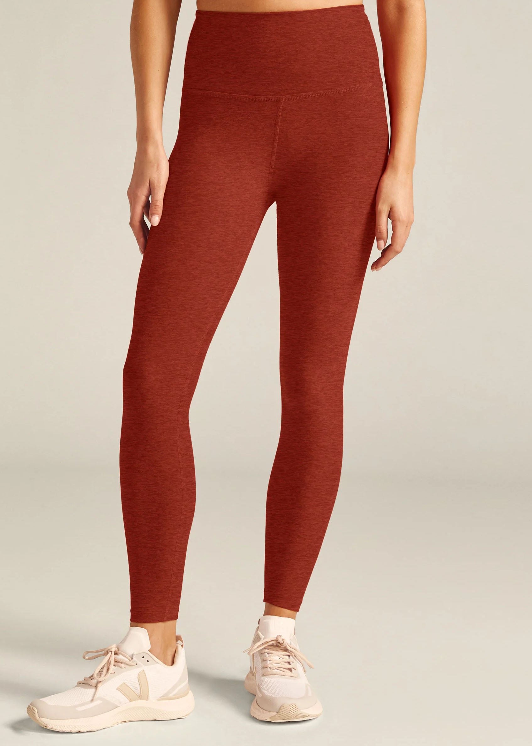 Spacedye Caught in the Midi High Waisted Legging- Red Sand Heather – Active  Threads
