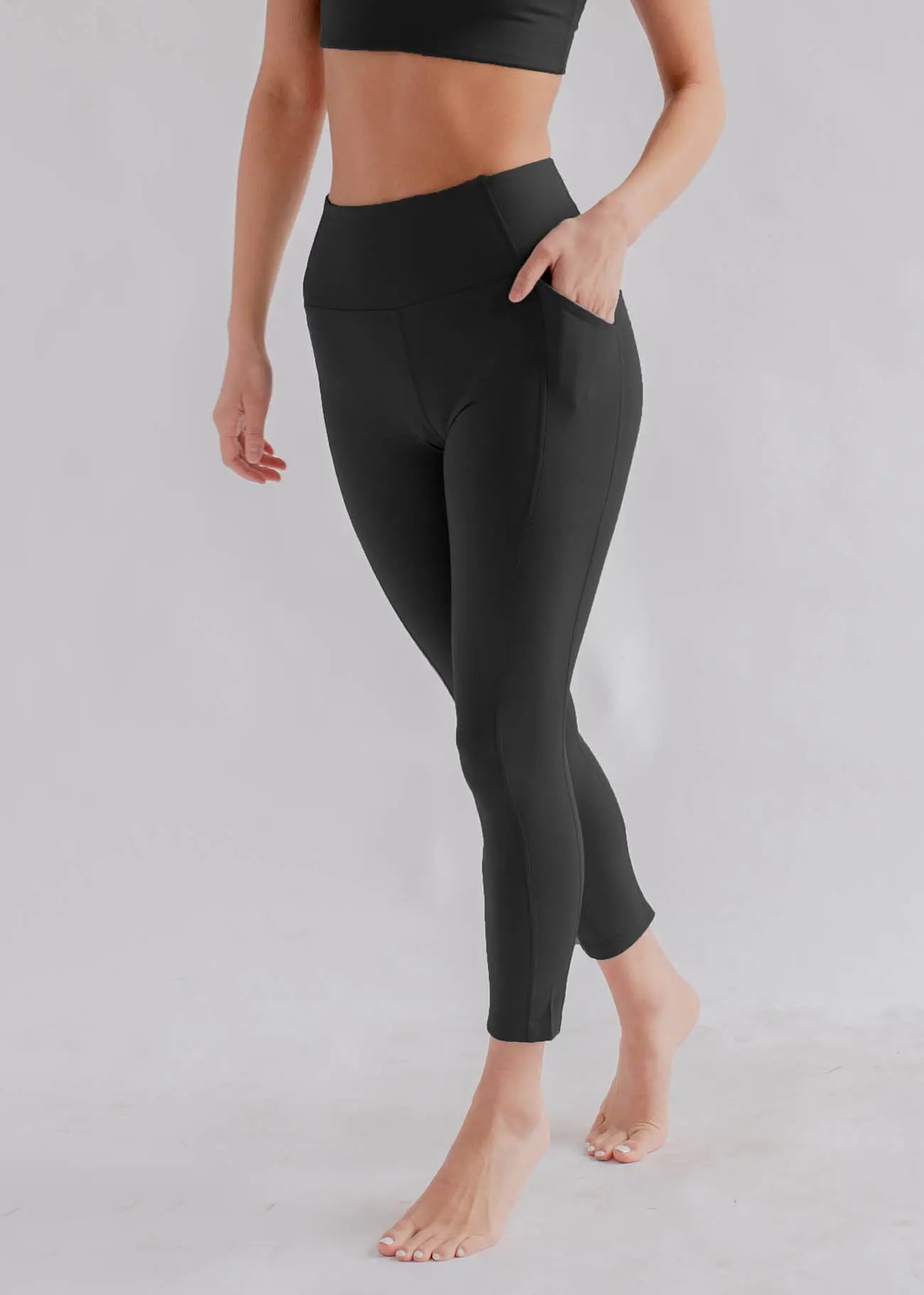 Girlfriend Recycled High-Rise Pocket Legging - Black – Active Threads