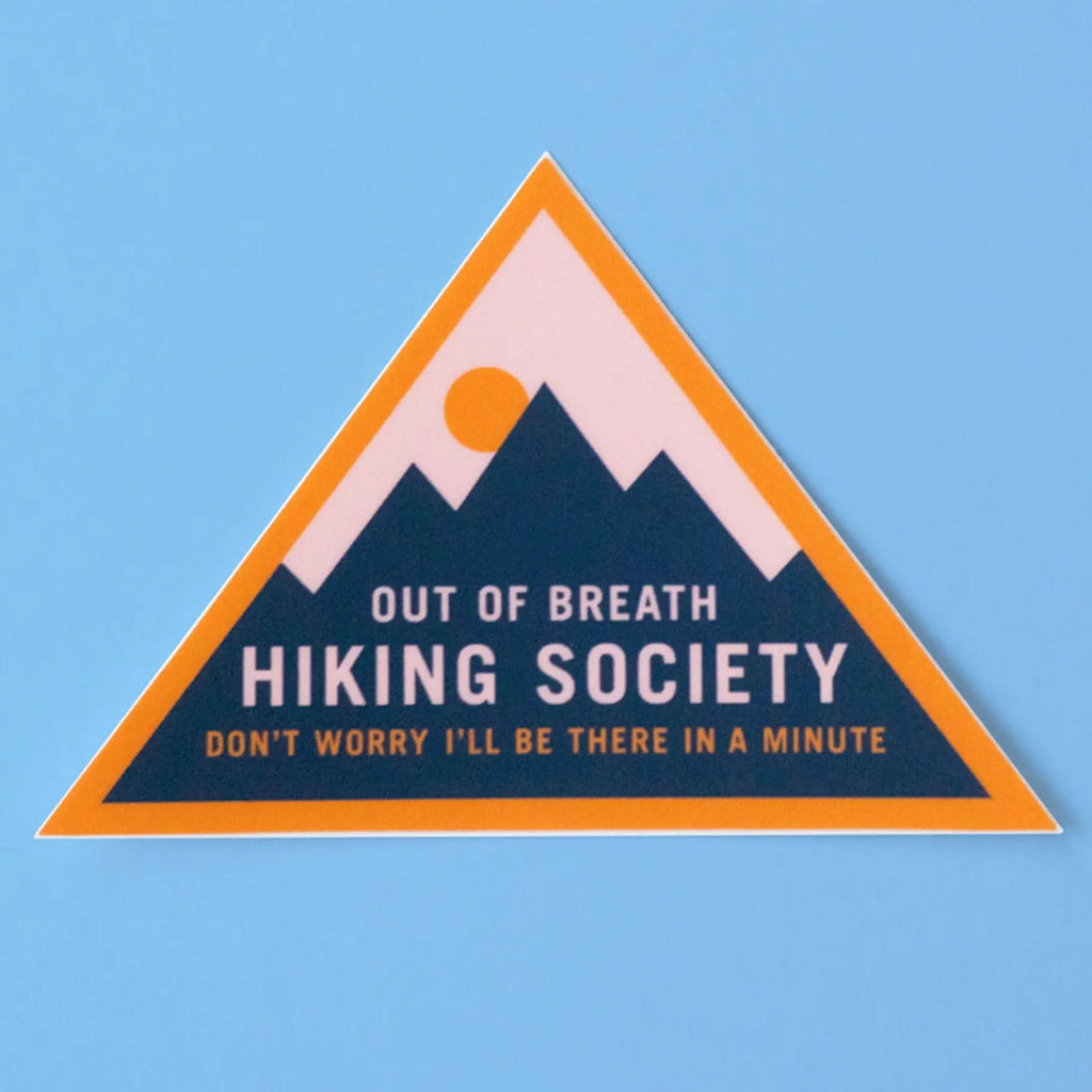 Stickers Out Of Breath Hiking Society Sticker Active Threads
