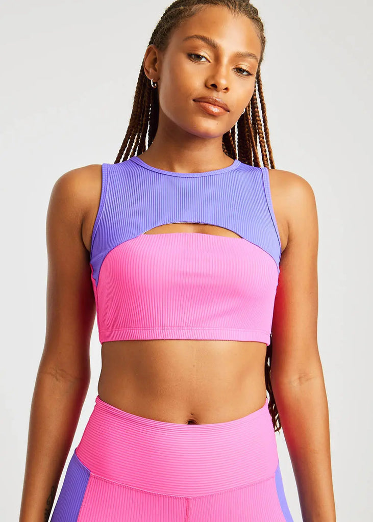 Sports Bras Ribbed Cut Out Bra YEAR OF OURS